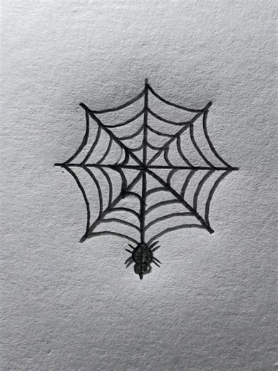 How to draw a spider net#drawing #Foryou #artistsoftiktok #arteducation #trending