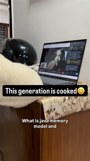 Muskan on Instagram: "I have zero knowledge of java btw🥸 . . #interview #unemployment #jobinterview Interview tips and tricks, ai , ai hacks for interview"