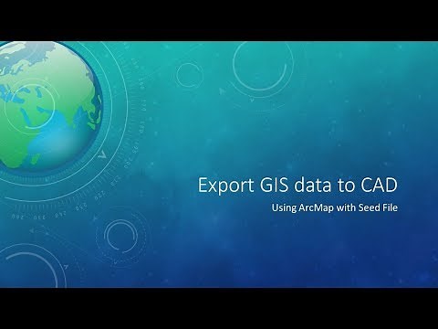 Export GIS to CAD using Seed File