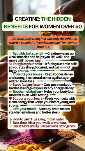 Creatine: The Hidden Benefits for Women Over 50