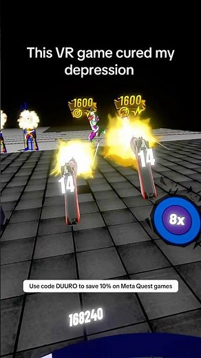 Pistol Whip is the best healthy anti depressant #pistolwhip #vrgaming #metaquest3
