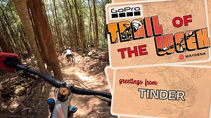 Tinder - GoPro Trail of the Week Located at our Lower Mountain Trailhead, Tinder is a classic black diamond technical trail. Tinder features steep, technical chutes, with a smattering of rock features. The trail is currently closed for refurbishment but will reopen very soon. Jump on board with Campbell and Brendan for a lap! | Maydena Bike Park