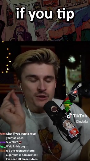 Sometimes you just want to enjoy your drink… #ludwig #streamer