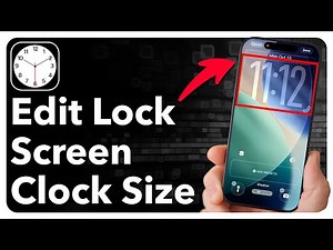 How To Change Clock Size On iPhone Lock Screen In iOS 26