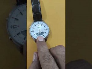 Casio wrist watch Module 5574(Model AMW 830) में World के cities के टाइम देखना