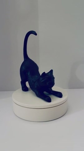 Cast Iron Black Cat Statue, Vintage Style Stretching Kitty Figurine, Farmhouse Decor - Etsy