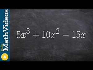Learn how to factor out the GCF using a factor tree