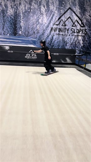 Nollie backside 180, a feel good trick when it’s popped right🤙🏂 #infinityslopes #nollie #tricks #snowboard #snowboarding