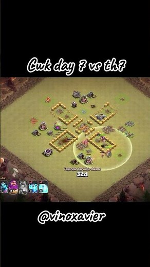 cwk day 7 vs th7👊🏻#viral #clashofclans #shorts