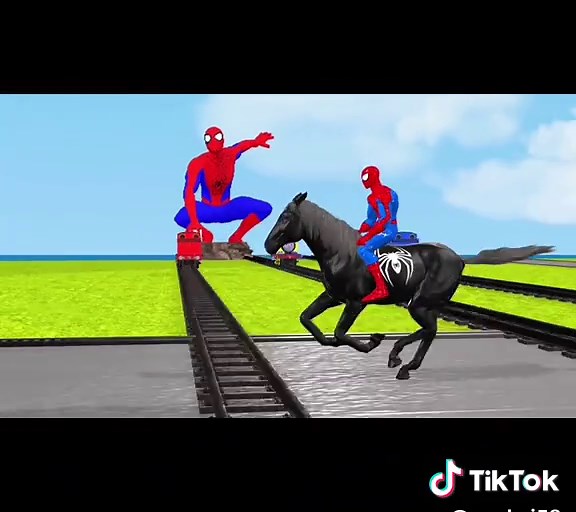 Spider Man Big & Small Motorcycle Obstacle Challenge vs lron Man vs Hulk vs Supeeman#spidermanchallengehorse #spidermanacrossthespiderverse #spidermanfarfromhome #nhạc phim #xuhuongtiktok #tiktokindia #trending #spiderman game