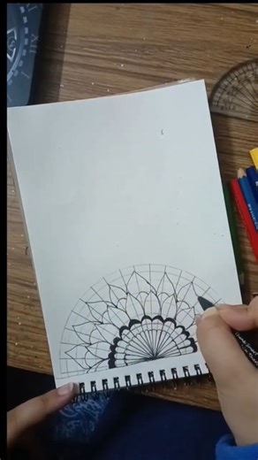 How to draw a Mandala Art for Beginners Step-by-Step Tutorial | Easy Mandala Drawing | #shorts