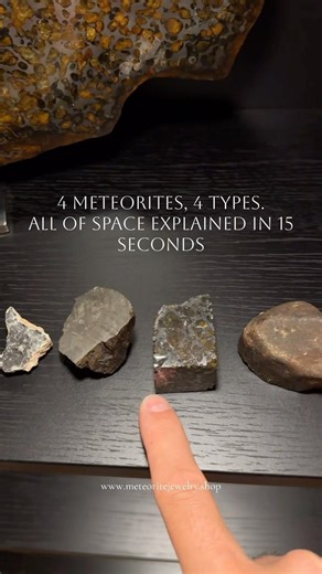 4 different types of meteorites