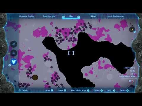 Zelda Tears of the Kingdom All named locations Depths [100% map completion]