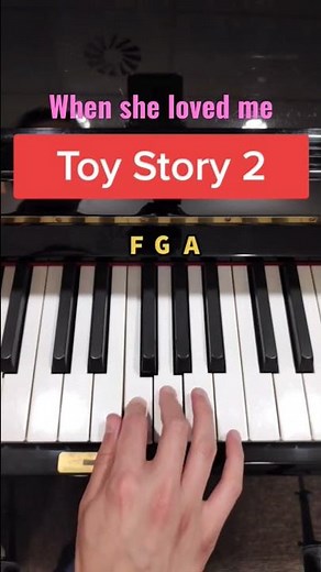 When she loved me, Toy Story 2 - PIANO TUTORIAL, right hand