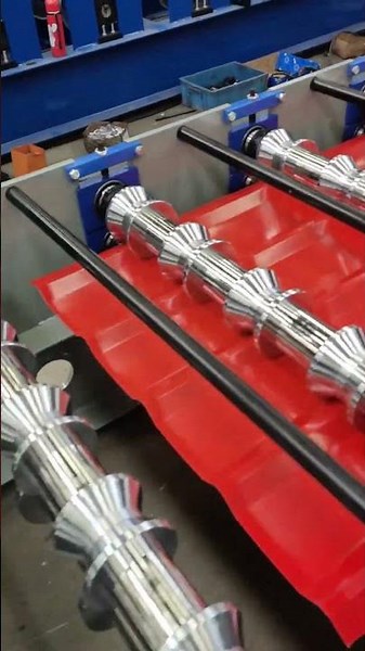 Trapezoidal Roofing Sheet Roll Forming Machine | Pre-Shipment Test #Shorts