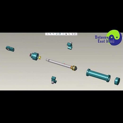 3D Demonstration of The Internal Structure about The Hydraulic Cylinder
