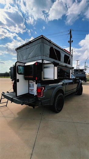 The Roam Rider SL truck camper is now available! ✅ 1,180lbs - Dual Slide Outs - A/C and diesel heat - Full Kitchen - King Bed - Interior Shower - 400ah of lithium and 320w of solar power! #truckcamper #truckcamperlife #rv #rvlife