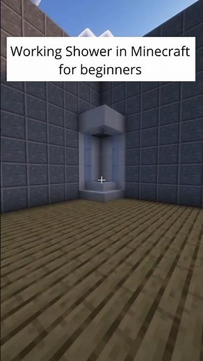 Working Shower in Minecraft for beginners #minecraft