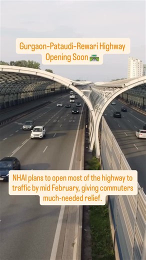 Khushi Housing Solutions Pvt. Ltd. on Instagram: "Gurgaon–Pataudi–Rewari Highway Opening Soon🚧 The Gurgaon–Pataudi–Rewari Highway is finally gearing up to open by mid-Feb 🛣️✨ Most of the stretch will be operational soon, bringing smoother connectivity, less traffic on Delhi–Jaipur Expressway, and faster access to Manesar, Bilaspur & Dharuhera 🚀 Yes, a few structures like the Railway Over bridge are still pending, but this opening is set to ease daily commute pain big time 😮‍💨 Infrastructure