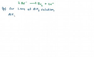 SOLVED:What reactions take place at the cathode and the anode when each of the following is electrolyzed? (Assume standard conditions.) a. 1.0 M NiBr2 solution b. 1.0 M AlF3 solution c. 1.0 M MnI2 solution