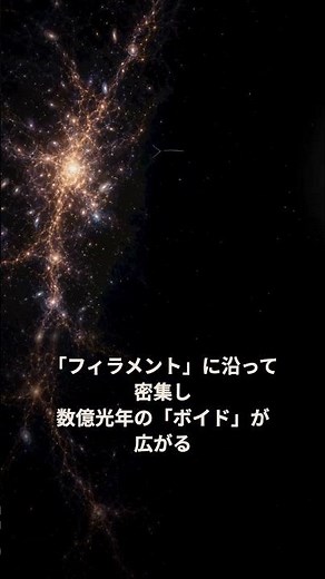 銀河は宇宙に均一に散らばっていない——コズミックウェブの正体｜30秒物理