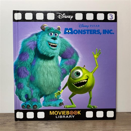 Monsters Inc Movie Book Library Hardcover Book 2006 Disney Pixar Vintage - Etsy