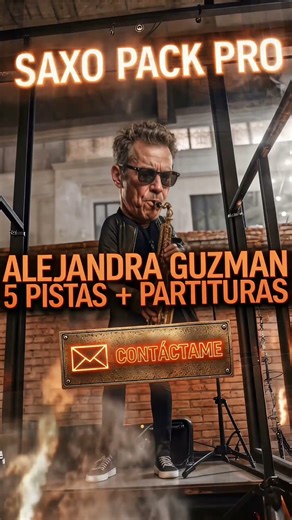 🎷 Pack Saxo Alejandra Guzmán | 5 Pistas + Partituras (OFERTA) #saxofon #alejandraguzman