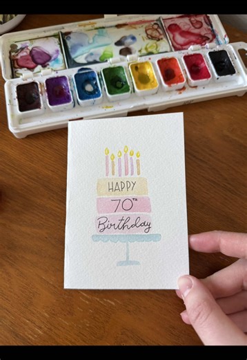 Creative Birthday Card Ideas Using Watercolor