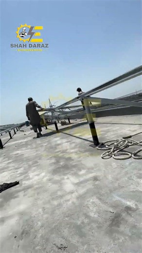 Solar Structure & Panels Installation Process #solarstructure #solarfabrication