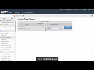How to limit bandwidth usage in WHM?