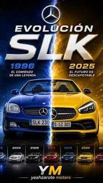 The incredible evolution of the Mercedes SLK 😍 From 1996 to 2025