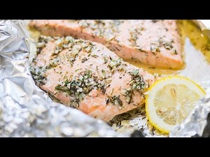 Baked Foil Pack Garlic Butter Salmon - An Awesome Easy Dinner!