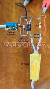 Optocoupler flasher circuit #LEDflasher #circuit #diyproject #fblifestyle | Electric 2.0
