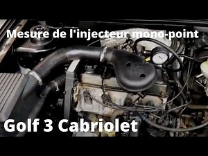 Prise de mesure de injecteur mono point golf 3 cab 1.8
