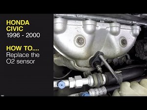 How to replace the O2 Sensor on a Honda Civic (96-00), CR-V (97-01), Acura Integra (94-00)