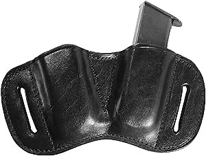 YT HOBBY Double Mag Holster for Double Stack Mags, OWB Magazine Pouch for Sizes to Fit 9mm, .40 or .45 Caliber Pistol Mag