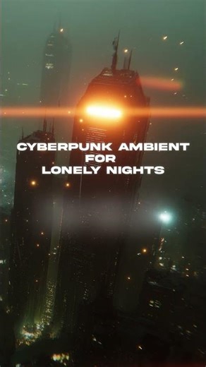 Ethereal Cyberpunk City #ambientmusic #bladerunnerambient #rainsounds