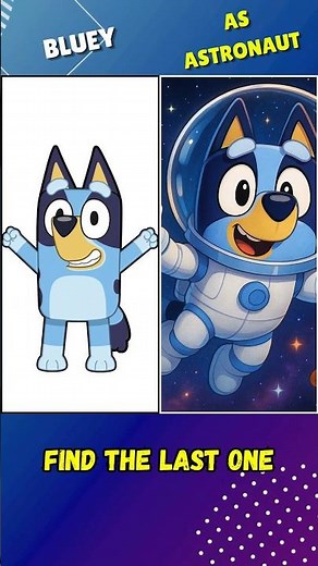 🚀🪐 Bluey Characters Reimagined as Astronauts! 👩‍🚀🐶🌌
