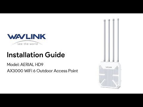 WiFi 6 Outdoor Coverage | Wavlink AX3000 Outdoor Access Point Installation Tutorial