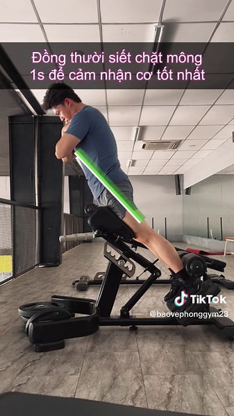 Tập Back extension sao cho chuẩn form, đây là 1 bài rất tốt cho lưng dưới, đùi sau và mông, nhưng nếu các bạn tập sai form sẽ rất dễ gây võng lưng dưới khi tập, dẫn đến chấn thương lưng. Cùng theo dõi và sửa form nếu các bạn còn sai nghen #baovephonggym #learnontiktok #backextension