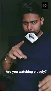 Card production | Learn magic trick | how to produce card from nowhere | KnowSky