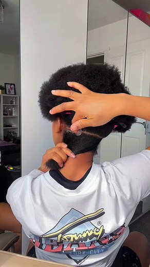 Afro hairstyle #naturalhair #hairstyle #HairStylingInspo #hairtok #hairtransformation