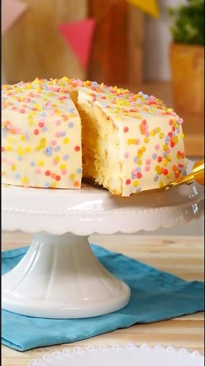 Colorful Confetti Cake 🌈🎂