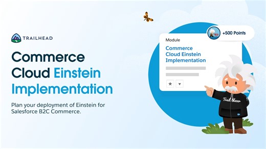 Want to create customer magic with AI Data CRM on Commerce Cloud even after #CNX23? 🪄 Explore how you unlock the full potential of your B2C business with Einstein. 👏 A new badge awaits ➡️: https://sforce.co/3CdhEsL | Salesforce Trailhead