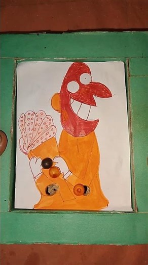 Cardboard Pinball game #Diy # Papercraft #shortsv