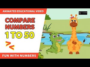 Compare numbers from 1 to 50 | Number Sense | Counting with Gaffy | Fun with Numbers | TicTacLearn