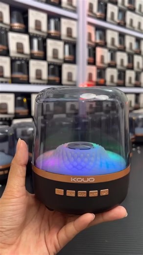 Promosi Hari Kamis DAPAT BONUS KABEL BASS VERSI TERBARU {EXCLUSIVE LIVE} KOUO Speaker RGB Crystal Bluetooth 5.4 Full Bass Audio dengan Port SD Card AUX & Tahan Air IPX-5 Portabel untuk Musik Offline Factory Grosir
