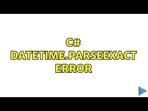 c# DateTime.ParseExact error