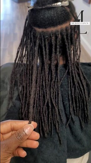 Installation of 10 inch extra small loc extensions | Mukisa locs | Plantation, Florida