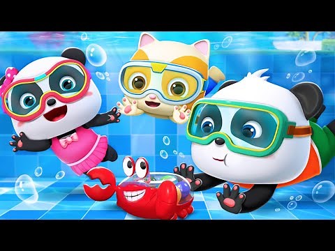 Five Little Kids in the Pool | Swimming Song | Learn Numbers | Nursery Rhymes | Kids Songs | BabyBus
